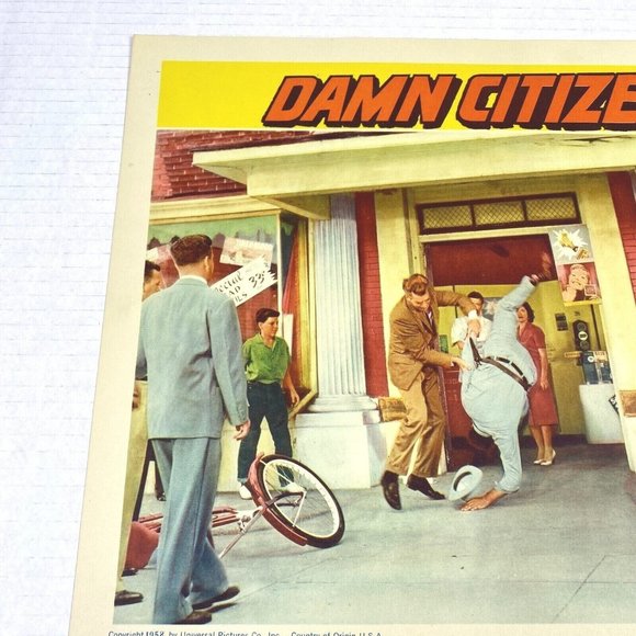 Damn‎ Citizen 1958 Lobby Cards Movie Posters Keith Andes Maggie Hayes Crime Noir - Picture 4 of 7